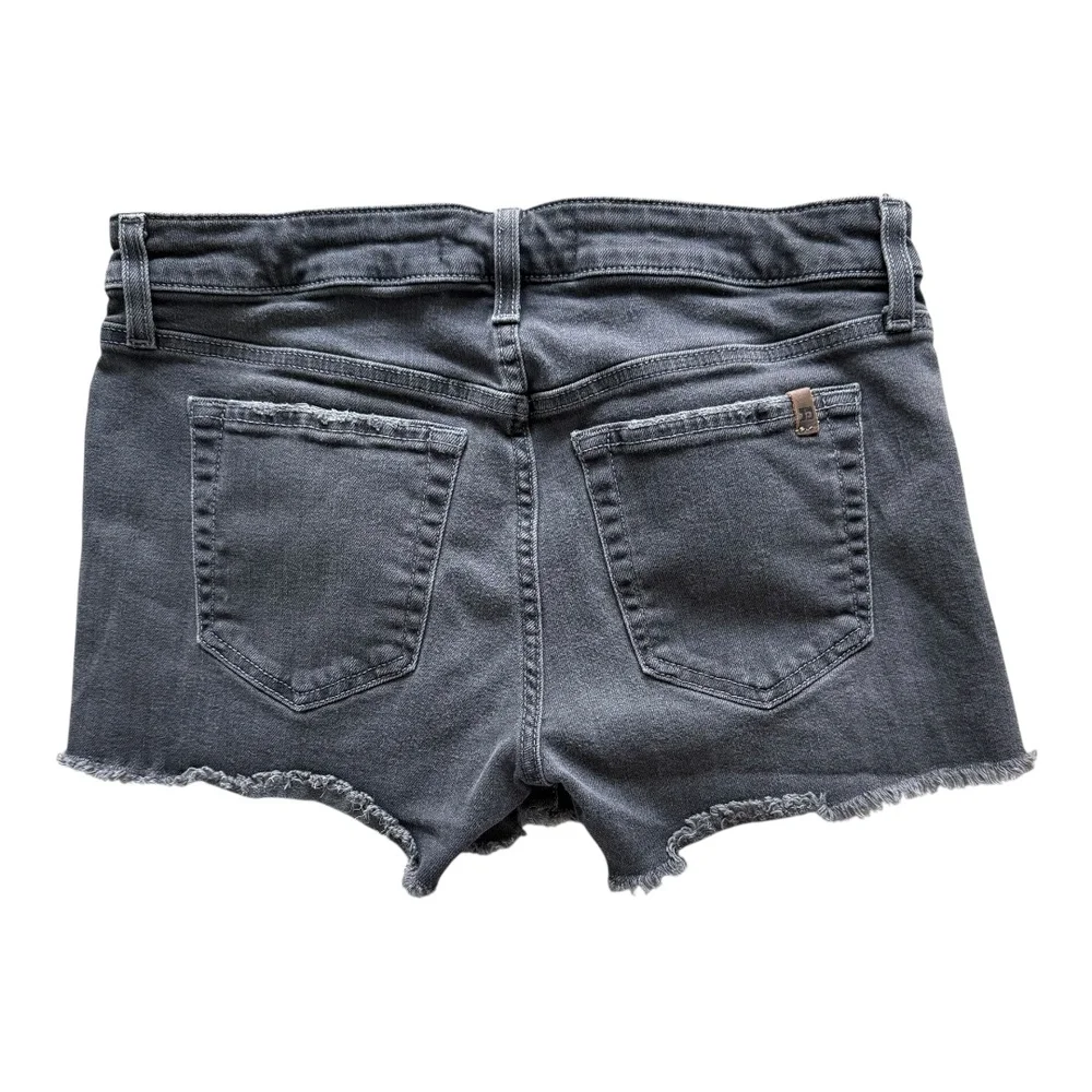Joe's Jeans Charcoal Gray Distressed Hem Lisbeth Wash Cut Off Shorts Womens W 29